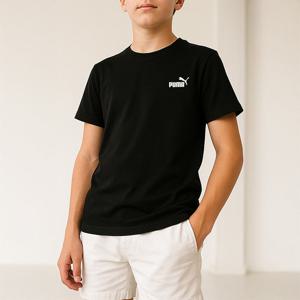 [푸마 키즈]푸마 PUMA 에센셜 스몰 로고 아동 주니어 반팔티 블