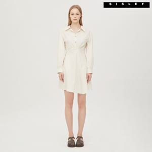 [시슬리]시슬리 셔츠형 미니 원피스 SAOP34331_CR