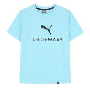 [푸마]푸마 키즈 하이브리드 티셔츠 929362-02 - 스카이 블루