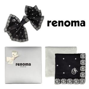 [레노마(손수건)]심플 수입 자수손수건 RNN2702