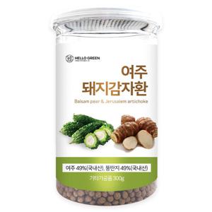 헬로우그린 국내산 여주 돼지감자환 300g(통)