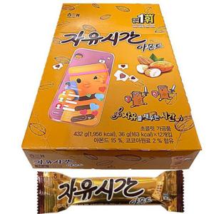 해태제과 자유시간 아몬드 36g 12개