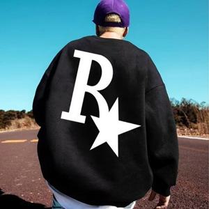 [잇백잇슈]남성심플루즈핏맨투맨 간절기 깔끔 데일리 멋진 편안