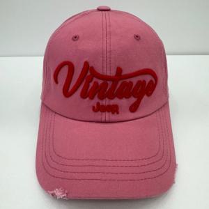 [지프]JP3GCU089 엠보 빈티지 자수 캡 2024년 핑크 야구모자