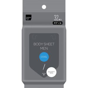 마츠키요 남성용 쿨 바디 시트 32매
