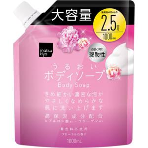 마츠키요 모이스처라이징 바디 솝 플로럴 프래그런스 대용량 1000mL