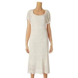 [파파야]펀칭 니트 원피스(PNOROP032B)