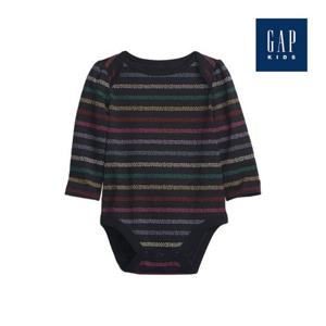 [갭키즈]하트 스트라이프 롱 슬리브 바디수트(771564-02-9_DNY)