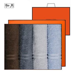 [송월타올]데일리 호텔수건 데이라인 4매 선물세트%2b쇼핑백 기념수건 답례품 랜덤발송