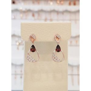 볼라레 세이브존01 친구생일선물 물방울 큐빅 은침 드롭 귀걸이 spe889