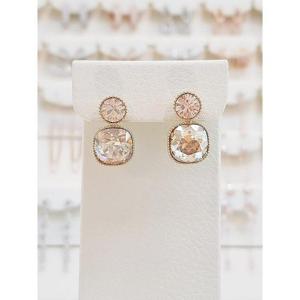 볼라레 세이브존01 친구생일선물 잘 보이는 빅 오스트리아 스톤 은침 귀걸이 LE780