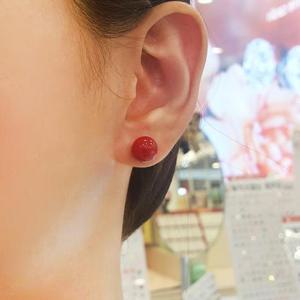 볼라레 세이브존01 18K진주귀걸이 산호10mm GE18k 101