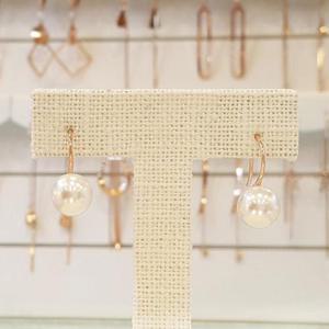 볼라레 세이브존01 실버 오스트리아 스톤 진주귀걸이 8mm SE334