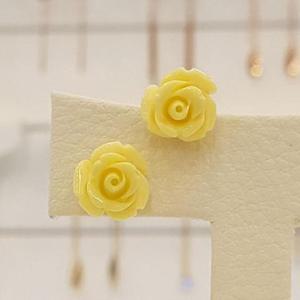 볼라레 세이브존01 14K지에프 9mm 노랑장미 귀걸이 GF119