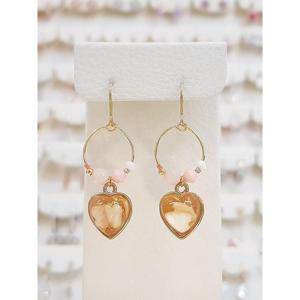 볼라레 세이브존01 핸드메이드 볼륨하트 드롭 귀걸이 spe1071