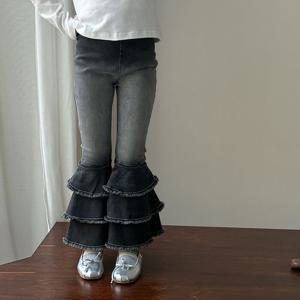 [베이비맥스] 프릴 캉캉 슬림 데님 팬츠 R12522