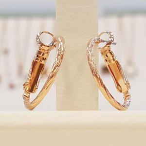 볼라레 세이브존01 트위스트핑크 링귀걸이 2cm DA104