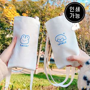 텀블러가방 텀블러 캔버스 에코백 드링크백 M11357