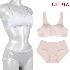 크리비아 주니어 1단계 쿨 인견 탑브라 팬티 세트 6059/6321S