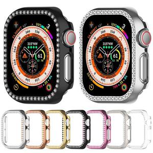 애플워치11 10 42 46mm 호환 블링큐빅 PC 보호 커버 하드 케이스