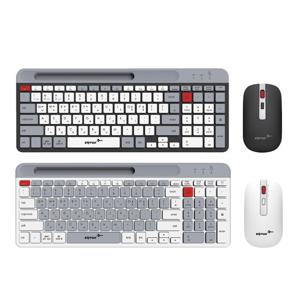 CJ ENM N ENTUS BW100 멀티페어링 무선 키보드마우스 세트 블랙