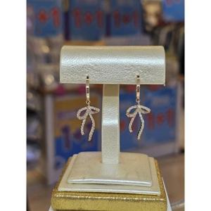 미라클 세이브존03 미라클 리본 큐빅 원터치 귀걸이 AGgsss990AG