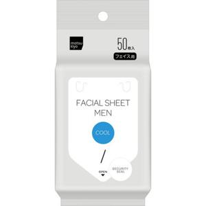 마츠키요 남성용 쿨 페이셜 시트 50매
