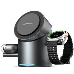 Qi2 M 윙터보 맥세이프 3in1 고속 무선 충전기 거치대 아이폰 갤럭시 워치 애플워치 에어팟 버즈 핸드폰 휴대폰