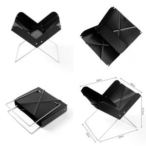 숯불그릴 캠핑용 야외 숯불 접이식 화로대 X자 바베큐 그릴