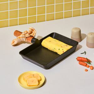 글라스락 셰프토프 IH 우드핸들 와이드 사각 에그팬