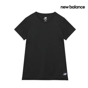 뉴발란스 코어 조깅 남자 여성 반팔티 짐웨어 러닝복 WT11205BK