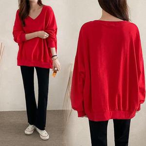 위쉬몰 IL 원더브이넥밴딩긴팔티(E639H409) 빅사이즈