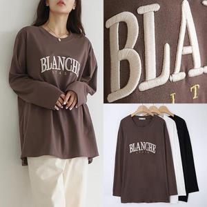 위쉬몰 LY 블랑자수루즈면긴팔티(S529H409) 빅사이즈