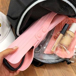 고데기가방 봉고데기 휴대 여행용 파우치 핑크