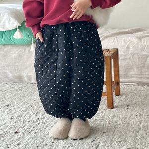 [베이비맥스] 도트 패딩 기모 팬츠 R12671