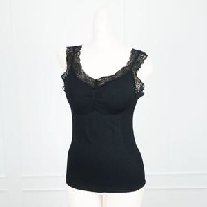 여성 밍크 기모 나시 캡 브라탑