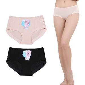 국산 여자 인견 심리스 햄팬티 스킨 블랙