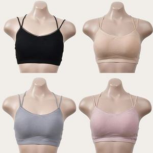 데일리컬러 X자끈 스포츠형 누디밴딩 골지면 브라렛