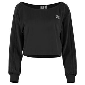 아디다스 여성 오프숄더 스웨터 크롭 긴팔 티셔츠 H18840