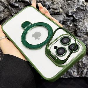 아이폰12 프로 맥스 더블브래킷 카메라보호 링 투명 하드 케이스