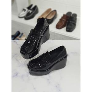 한슈 세이브존06 웨지힐 통굽 페니로퍼힐 9.5cm HS241918by