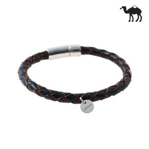 [Jbans]6mm 트위스트가죽 커플팔찌 (C1603-AC272_BK)