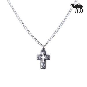 [Jbans]볼드크로스 써지컬스틸 목걸이 (C1801-AN611_SV)