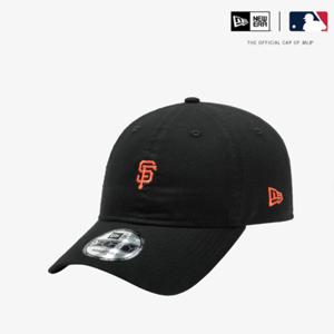뉴에라 MLB 샌프란시스코 자이언츠 미니 로고 언스트럭쳐 볼캡 블랙 14392415