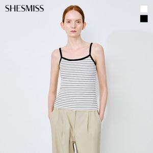 [쉬즈미스] 스트라이프 슬리브리스 티셔츠_SAJTSO22020