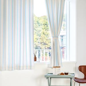 까르데코 버터 스트라이프 아이방 창문 암막커튼 2장
