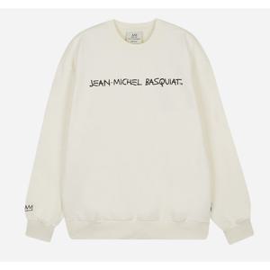 [클라이드]남성 2컬러 바스키아 레터링 맨투맨 티셔츠 (FODTS485M)