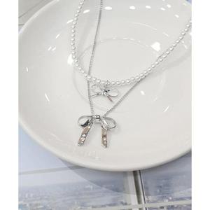 [이쁜] 투리본 진주 목걸이 세트