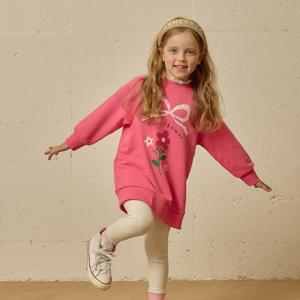 [래핑차일드]핑크리본 저지 원피스 (84A29-502-71)