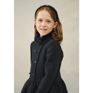 빈판교12 FW BY72OP02NV 네이비 기모 퍼장식 원피스